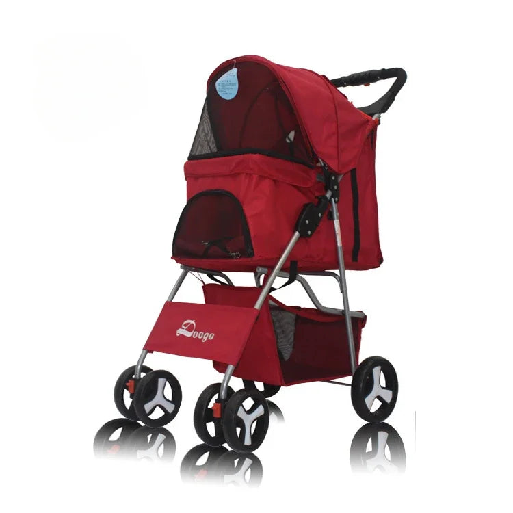 Four-Wheeled Pet Stroller