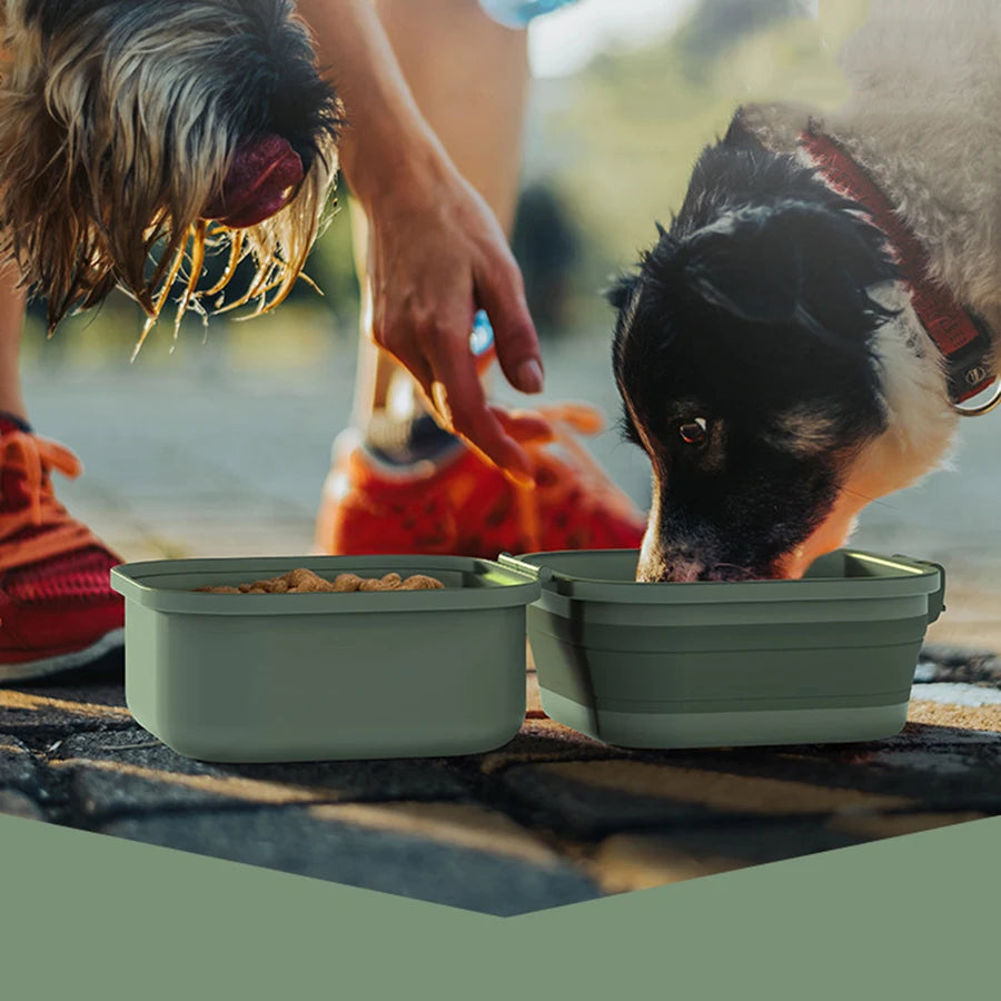 Thickened Folding Pet Bowls