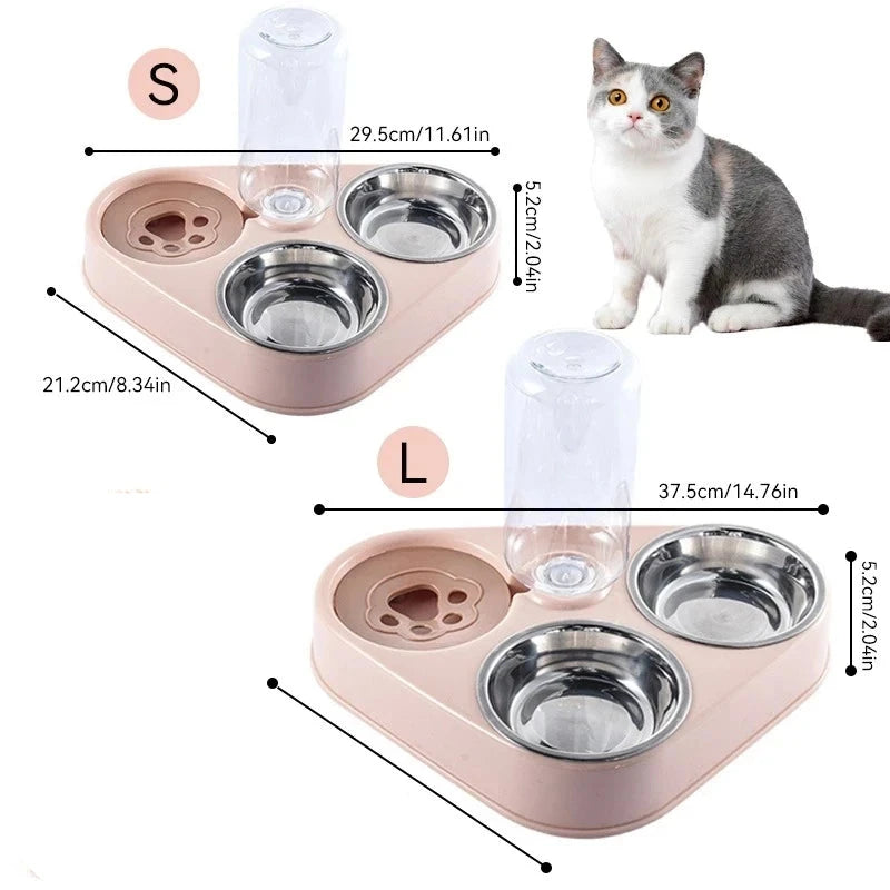 3 In 1 Pet Feeder Bowl