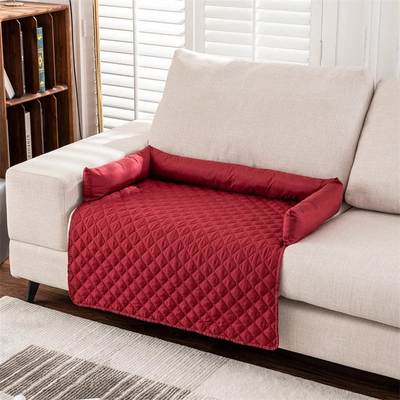 Plaid Waterproof Pet Bed