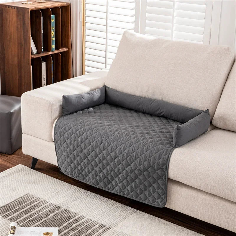 Plaid Waterproof Pet Bed